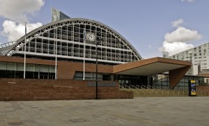 Exterior view of the Manchester conference venue