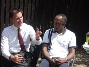 Jeremy Hunt enjoys hearing from carers and those whom they support
