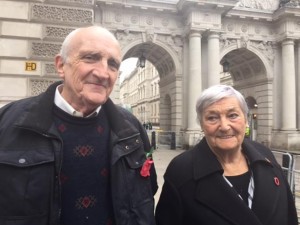 Chris and Sylvia at remembrance