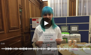 Listen to Rhiannon and other youth representatives from the second Takeover Challenge Day focusing on children and young people's mental health