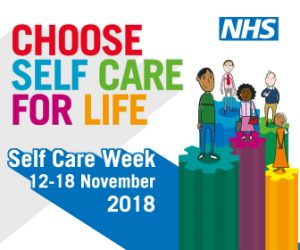 Poster advertising Self Care Week 12-18 November 2018