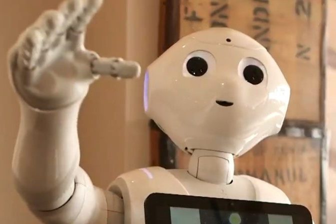 Pepper the robot - an animatronic tool used to encourage interaction and communication with people with learning disabilities or dementia