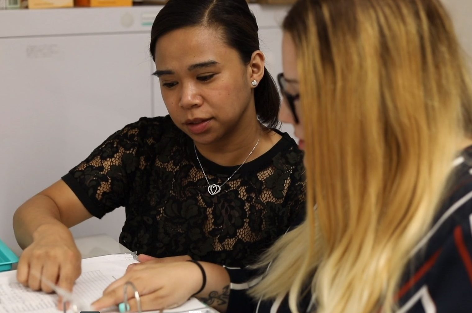 Nursing associates discuss their work