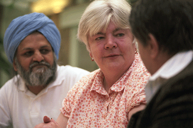 carers of different faiths chatting