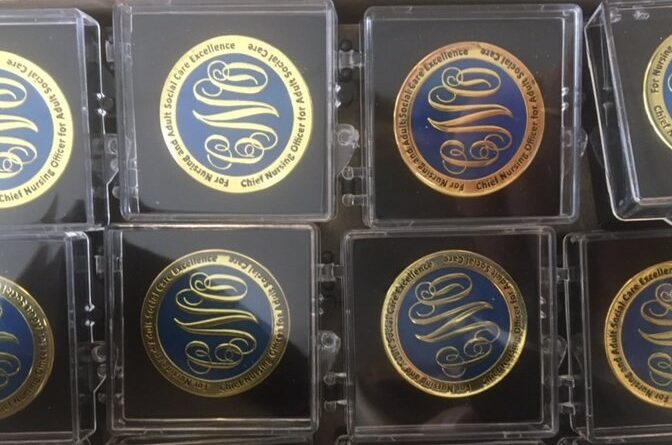 Award badges in cases